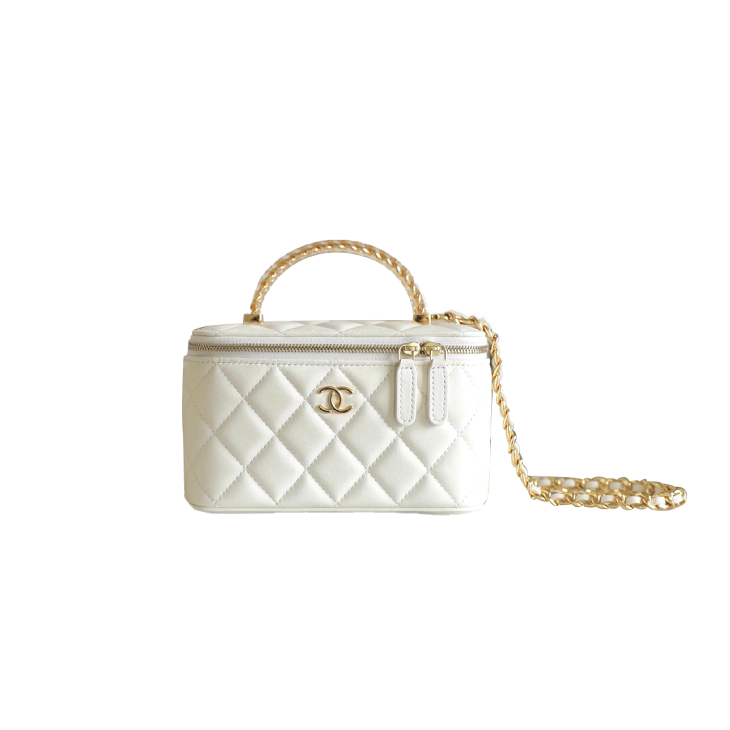 Ch*el master transparent handle long box white (17*9.5*7.8cm)